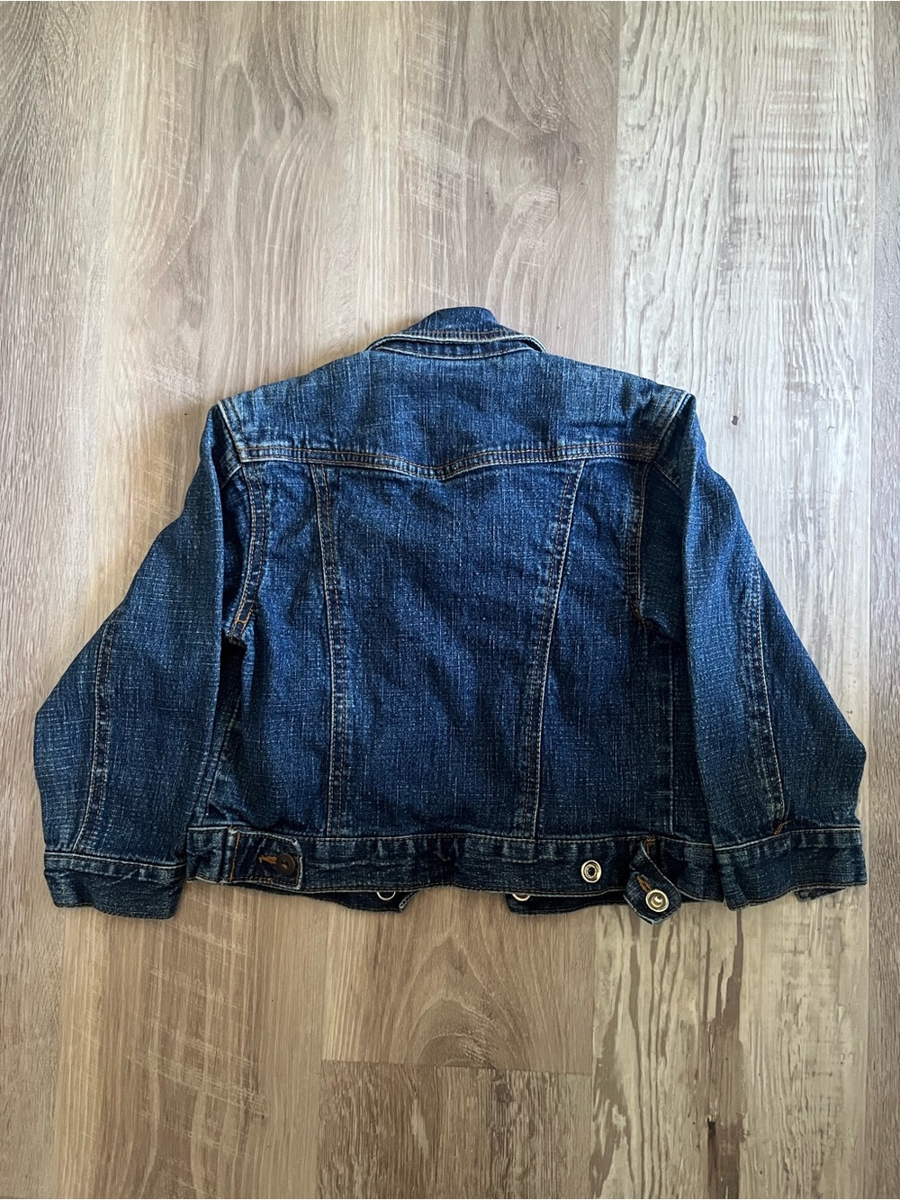 Kids Calvin Klein Denim Jacket - Dark Blue Casual Jean Coat - Picture 2 of 2